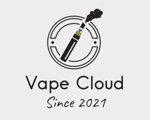 Vape Pen Emblem  logo design