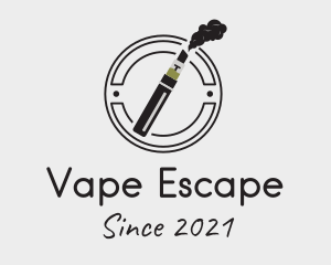 Vape Pen Emblem  logo design