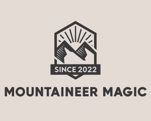 Outdoor Mountain Hiking  logo design