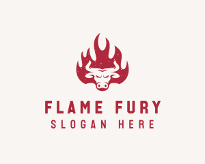 Bull Flame Steakhouse logo design