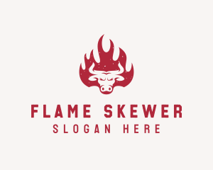 Bull Flame Steakhouse logo design