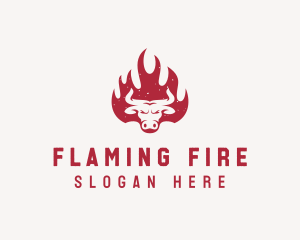 Bull Flame Steakhouse logo design