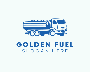 Oil Tanker Truck logo design