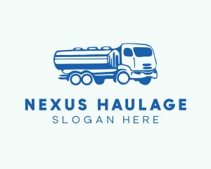 Oil Tanker Truck logo design