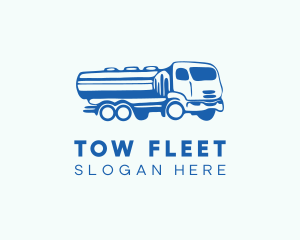 Oil Tanker Truck logo design