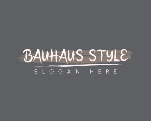 Handwritten Brushstroke Style logo design