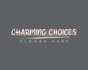 Handwritten Brushstroke Style logo