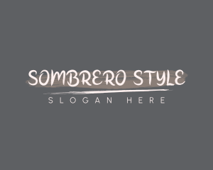 Handwritten Brushstroke Style logo design