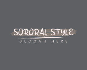 Handwritten Brushstroke Style logo design