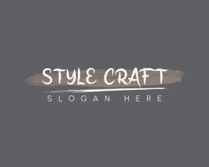 Handwritten Brushstroke Style logo