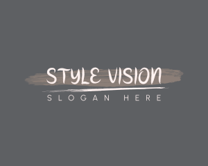 Handwritten Brushstroke Style logo design