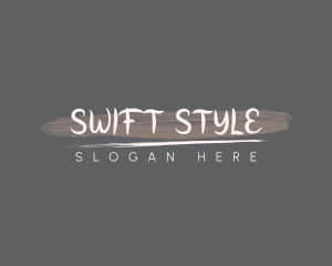 Handwritten Brushstroke Style logo design