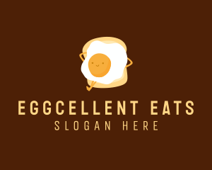 Egg Sandwich Cartoon logo