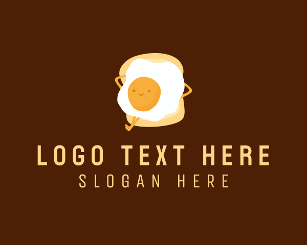 Egg Sandwich Cartoon logo