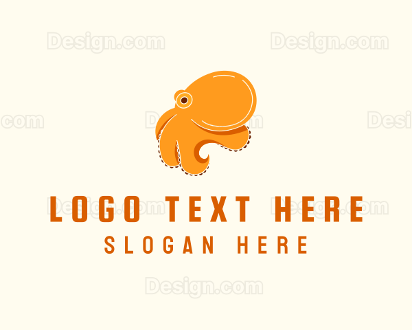 Cute Baby Octopus Logo