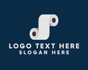 Paper - Toilet Paper Rolls logo design