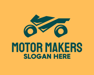 Geometric Motorbike  Ride logo