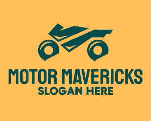 Geometric Motor Bike  logo design