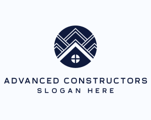 Roofing Property Contractor logo design