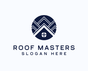 Roofing Property Contractor logo design