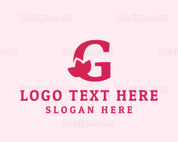 Floral Boutique Letter G Logo