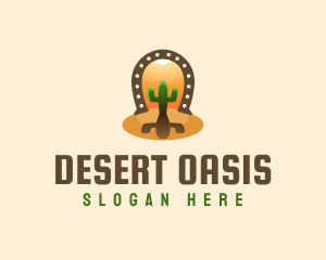 Horse Shoe Desert Cactus logo
