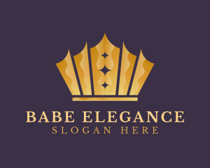 Elegant King Crown logo design