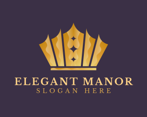 Elegant King Crown logo design