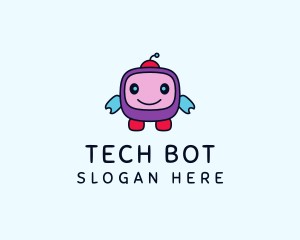 Cute Robot Toy logo design