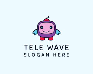 Cute Robot Toy logo design