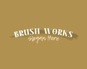 Beauty Cosmetics Brush logo design