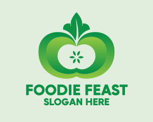 Shiny Green Fruit logo design