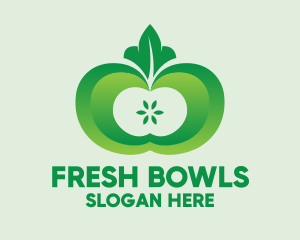 Shiny Green Fruit logo design