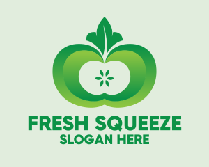 Shiny Green Fruit logo design