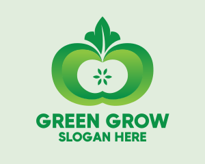 Shiny Green Fruit logo design