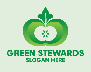 Shiny Green Fruit logo design