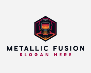 Fabrication Metal Welder logo design