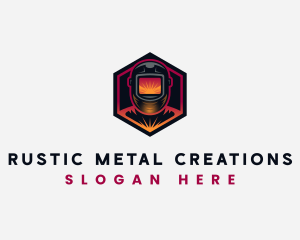 Fabrication Metal Welder logo design