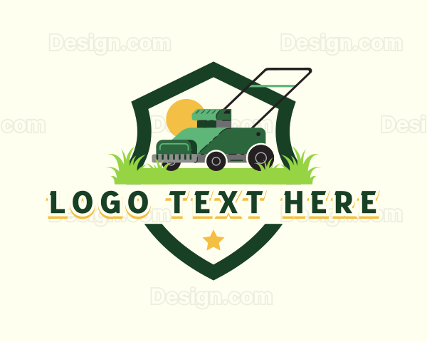 Lawn Yard Mower Logo