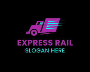 Express Delivery Truck logo design