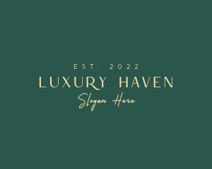  Luxurious Company Wordmark logo design