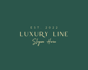  Luxurious Company Wordmark logo design