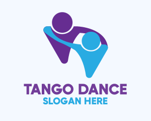 People Dance Lesson logo design