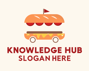 Hamburger Sandwich Food Cart  Logo
