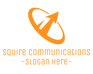 Orange Stallite Dish logo design