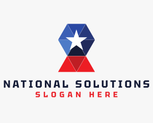 Modern Geometric Nation logo design
