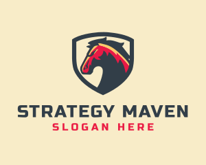 Horse Shield Equestrian logo design