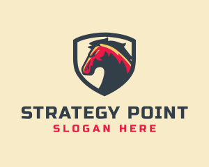 Horse Shield Equestrian logo design