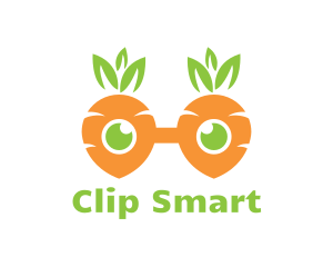 Geek Carrot Glasses logo design