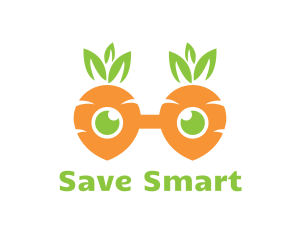 Geek Carrot Glasses logo design